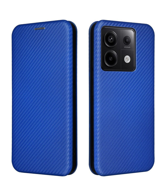 Xiaomi Redmi Note 13 Pro 5G / Poco X6 - Housse simili cuir fibre de ca