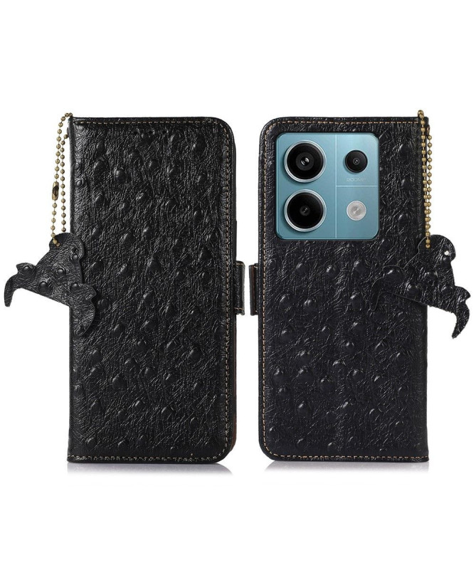 Xiaomi Redmi Note 13 Pro 5G / Poco X6 - Housse Cuir Effet Peau d'Autru