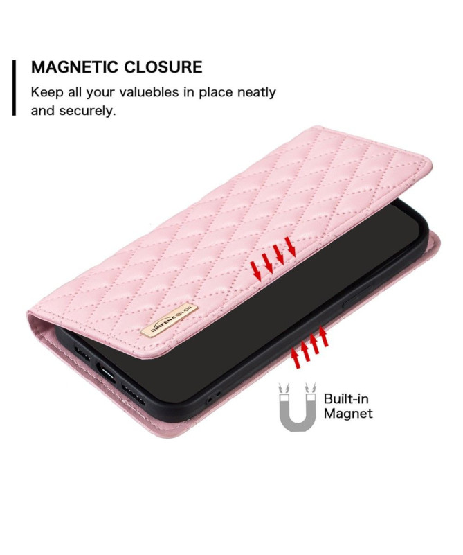 Flip Cover Xiaomi Redmi Note 13 Pro 5G / Poco X6 Matelassé BINFEN