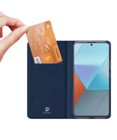 Xiaomi Redmi Note 13 Pro 5G / Poco X6 - Étui Business Effet Satiné Bleu marine - photo 14
