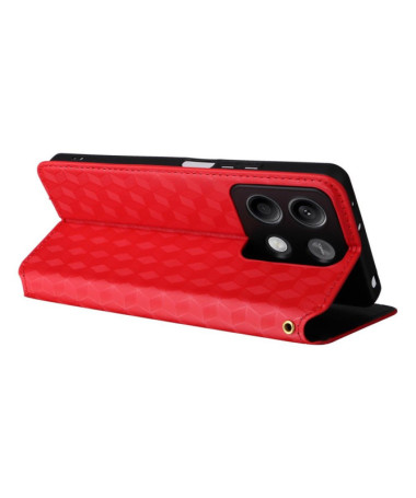 Xiaomi Redmi Note 13 Pro 5G / Poco X6 - Housse flip cover design géométrie Rouge - photo 8