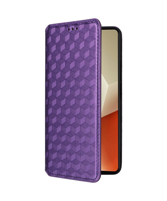 Xiaomi Redmi Note 13 Pro 5G / Poco X6 - Housse flip cover design géométrie