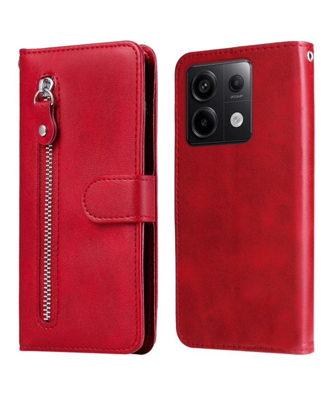 Xiaomi Redmi Note 13 Pro 5G / Poco X6 - Housse Zipper Pocket Fonction Support