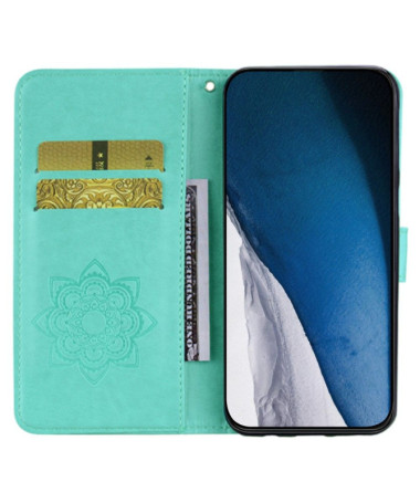 Xiaomi Redmi Note 13 Pro 5G / Poco X6 - Housse Hibou et Fleur Gravé Vert - photo 9