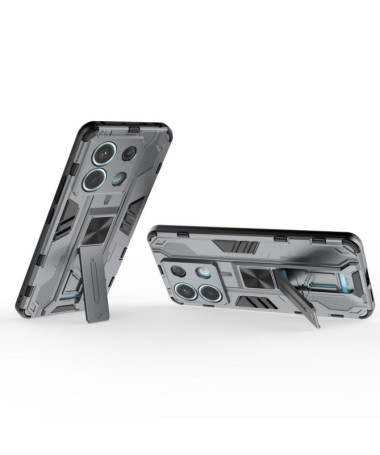 Xiaomi Redmi Note 13 Pro 5G / Poco X6 - Coque Armor Series Support Gris Foncé - photo 14