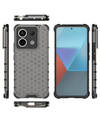 Xiaomi Redmi Note 13 Pro 5G / Poco X6 - Coque Nid d'Abeille Gris Foncé - photo 8
