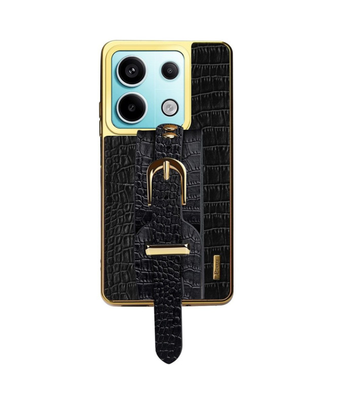 Coque Xiaomi Redmi Note 13 Pro 5G / Poco X6 style croco avec sangle