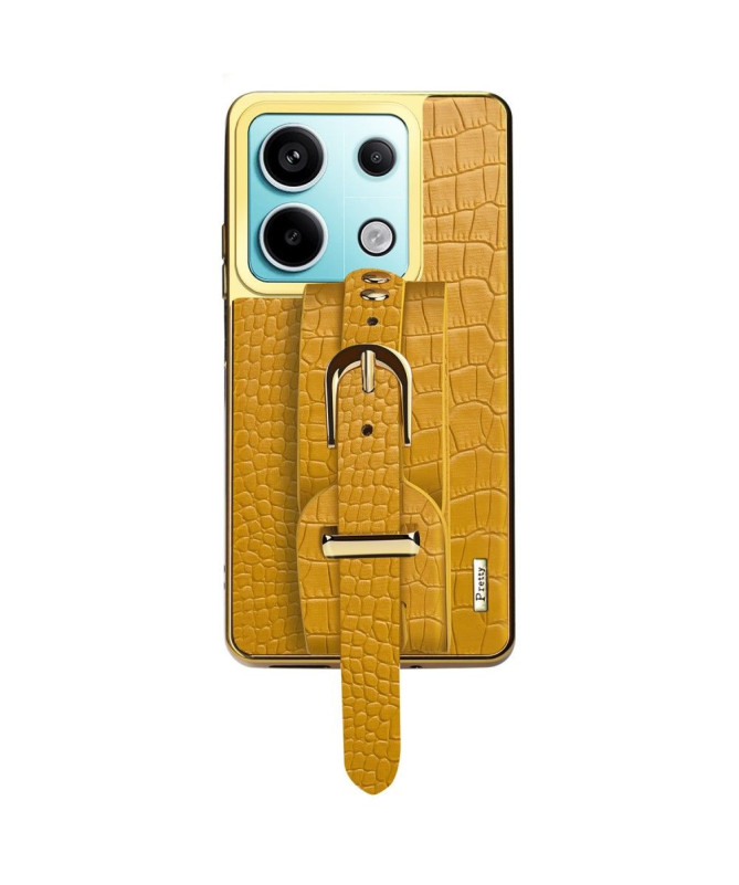 Coque Xiaomi Redmi Note 13 Pro 5G / Poco X6 style croco avec sangle