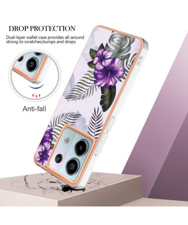 Coque Xiaomi Redmi Note 13 Pro 5G / Poco X6 Fleurs Exotiques