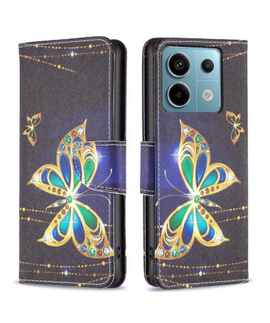 Housse Xiaomi Redmi Note 13 Pro 4G / Poco M6 Pro 4G Papillon et bijoux