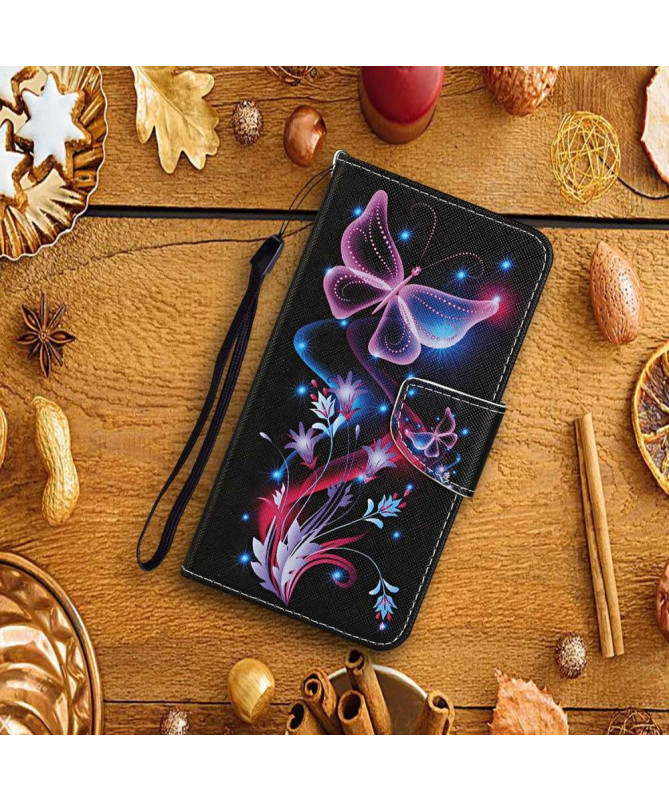 Housse Xiaomi Redmi Note 13 Pro 4G / Poco M6 Pro 4G Motif Papillons