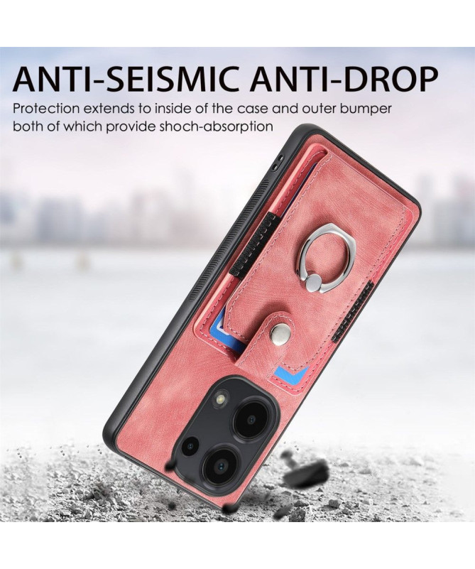 Coque Xiaomi Redmi Note 13 Pro 4G / Poco M6 Pro 4G avec Fentes et Anneau