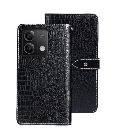 Housse Xiaomi Redmi Note 13 5G en simili cuir crocodile