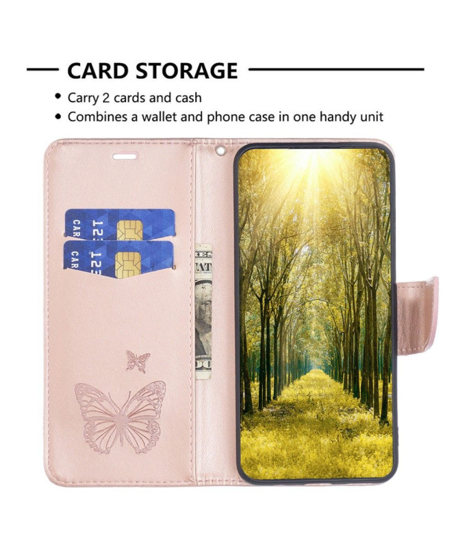 Housse Xiaomi Redmi Note 13 5G Papillons fonction support