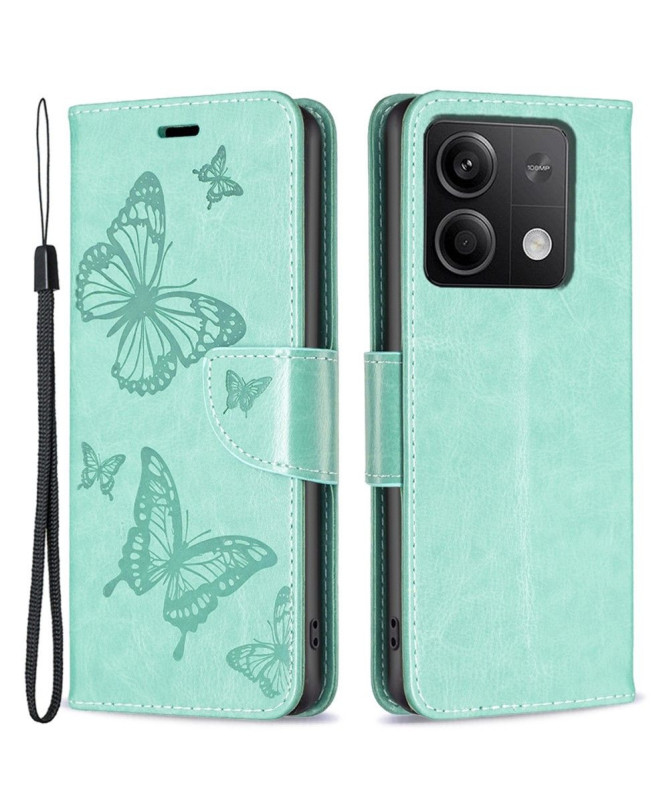 Housse Xiaomi Redmi Note 13 5G Papillons fonction support