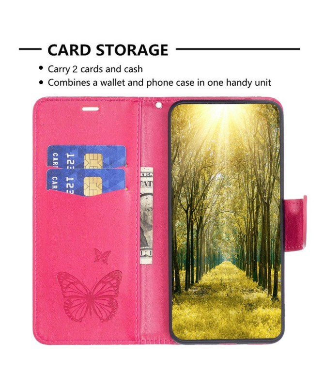 Housse Xiaomi Redmi Note 13 5G Papillons fonction support