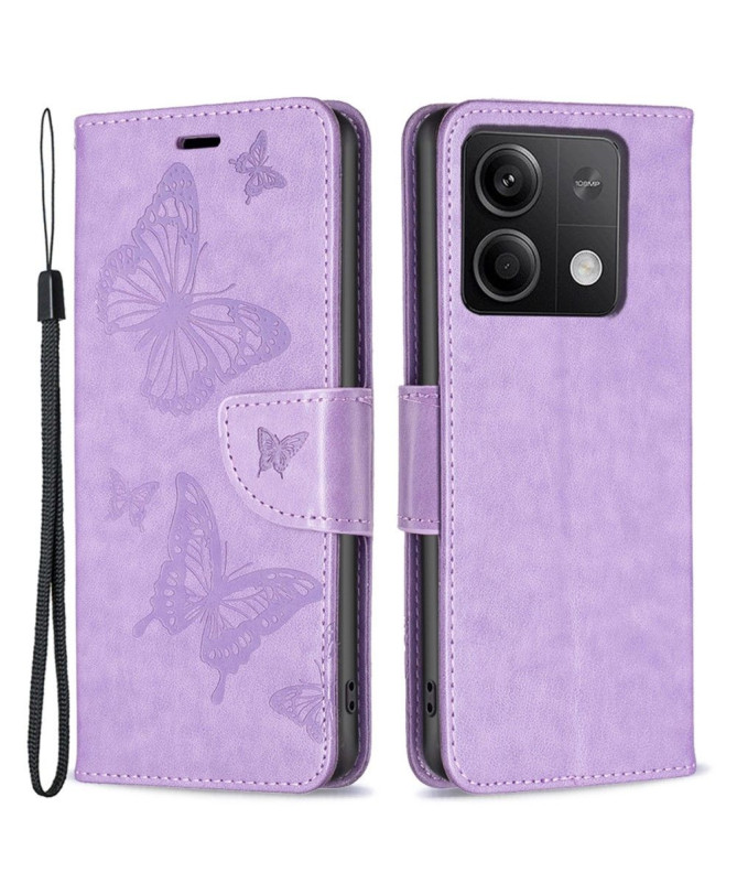 Housse Xiaomi Redmi Note 13 5G Papillons fonction support