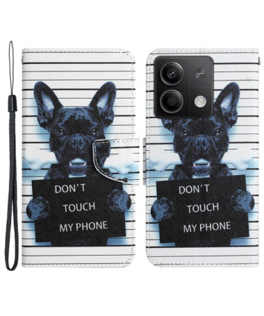 Housse pour Xiaomi Redmi Note 13 5G Chien "Don't Touch My Phone"