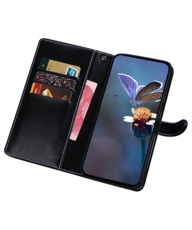 Xiaomi Redmi Note 13 4G - Housse en simili cuir crocodile Bleu marine - photo 5