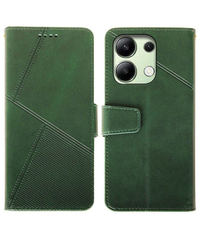 Housse Xiaomi Redmi Note 13 4G en simili cuir avec texture et support