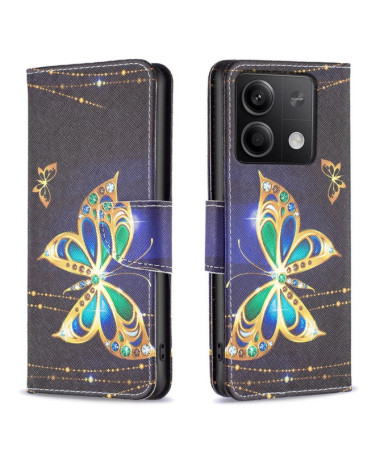 Housse Xiaomi Redmi Note 13 4G Papillon et bijoux