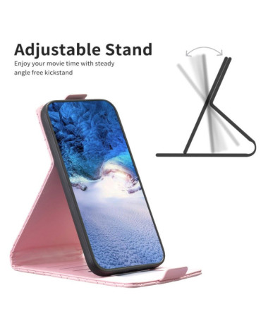 Xiaomi Redmi Note 13 4G - Housse Matelassée Rabat Vertical Rose - photo 12