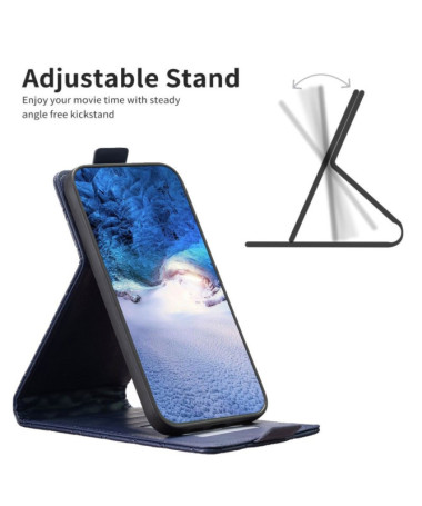 Xiaomi Redmi Note 13 4G - Housse Matelassée Rabat Vertical Bleu marine - photo 15