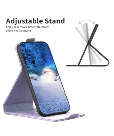 Xiaomi Redmi Note 13 4G - Housse Matelassée Rabat Vertical Violet clair - photo 19