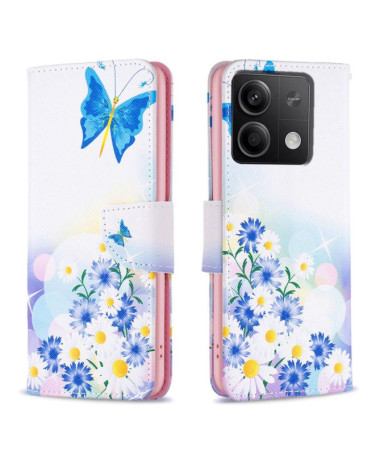 Housse Xiaomi Redmi Note 13 Papillon et marguerites