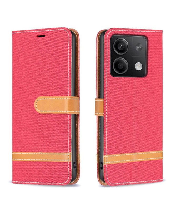 Housse Xiaomi Redmi Note 13 Tissu avec lanière