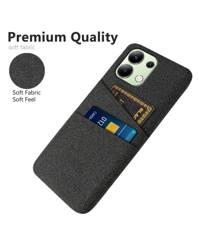 Coque Xiaomi Redmi Note 13 Tissu Porte-Cartes