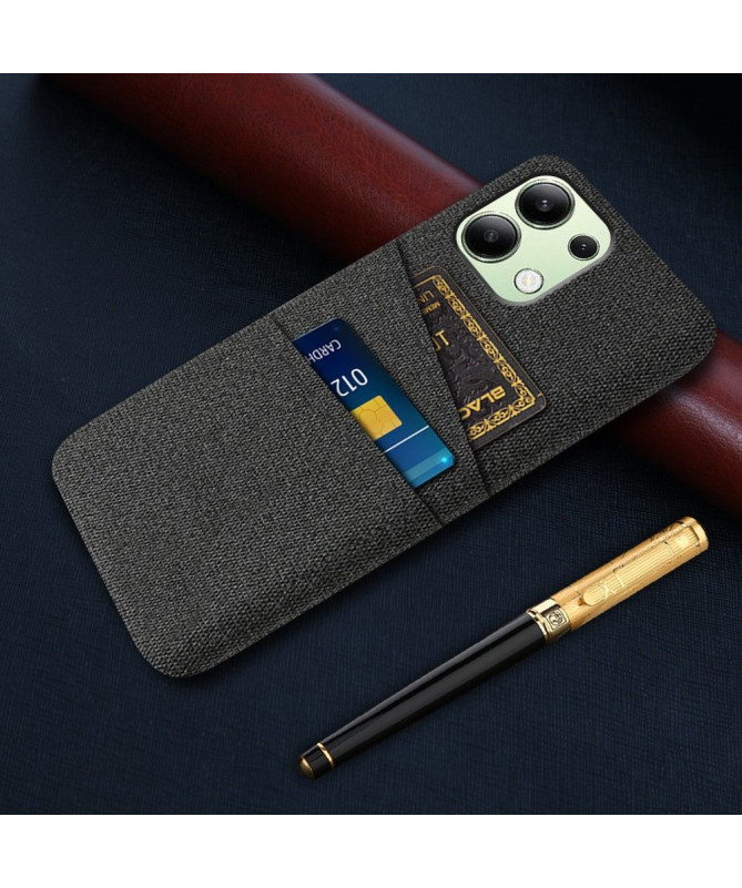 Coque Xiaomi Redmi Note 13 Tissu Porte-Cartes