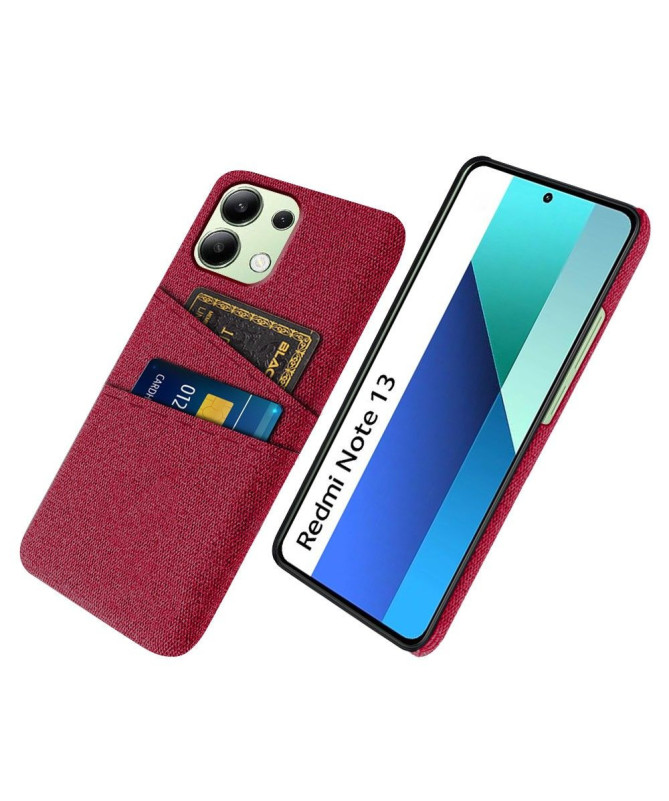 Coque Xiaomi Redmi Note 13 Tissu Porte-Cartes