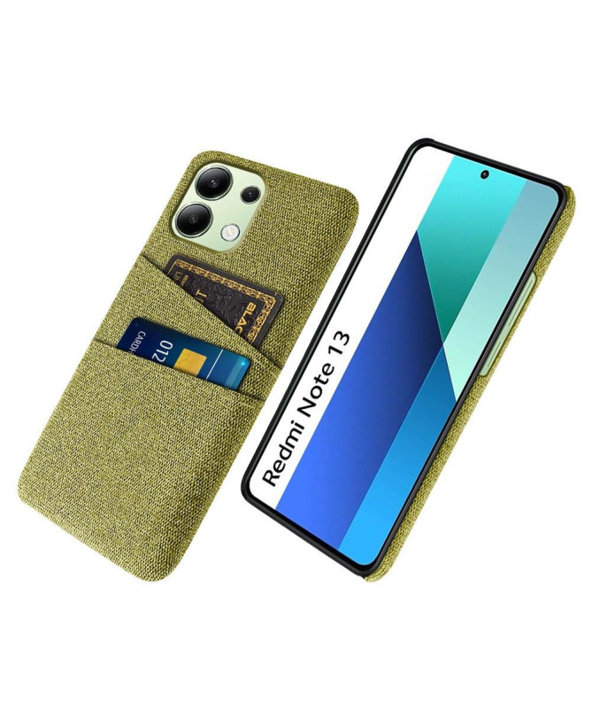 Coque Xiaomi Redmi Note 13 Tissu Porte-Cartes