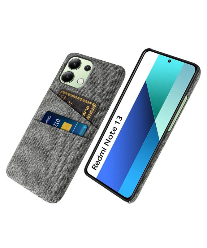 Coque Xiaomi Redmi Note 13 Tissu Porte-Cartes