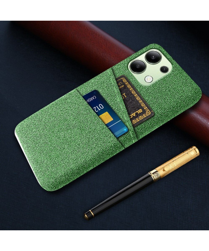 Coque Xiaomi Redmi Note 13 Tissu Porte-Cartes