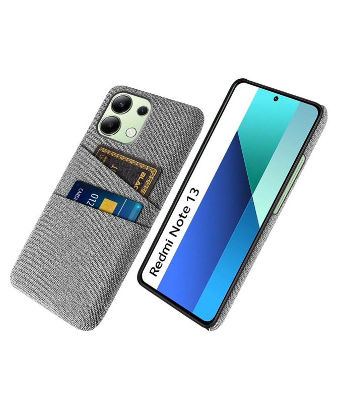 Coque Xiaomi Redmi Note 13 Tissu Porte-Cartes