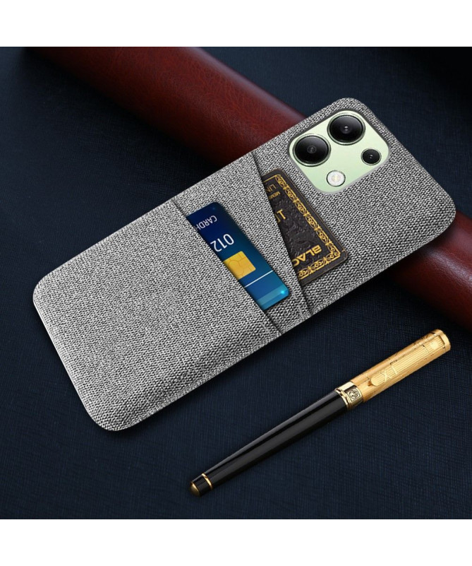 Coque Xiaomi Redmi Note 13 Tissu Porte-Cartes