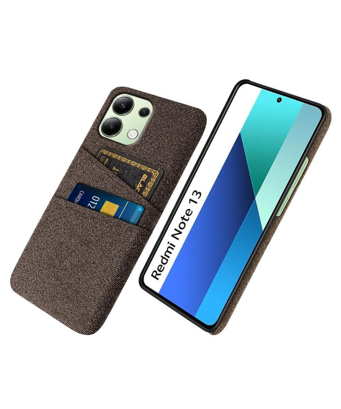 Coque Xiaomi Redmi Note 13 Tissu Porte-Cartes