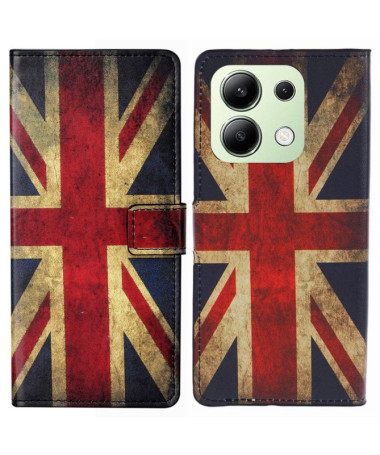 Housse Xiaomi Redmi Note 13 4G Drapeau Anglais Vintage