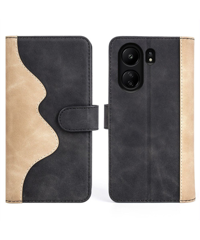 Housse Xiaomi Redmi 13C / Poco C65 Stand Folio Bicolore