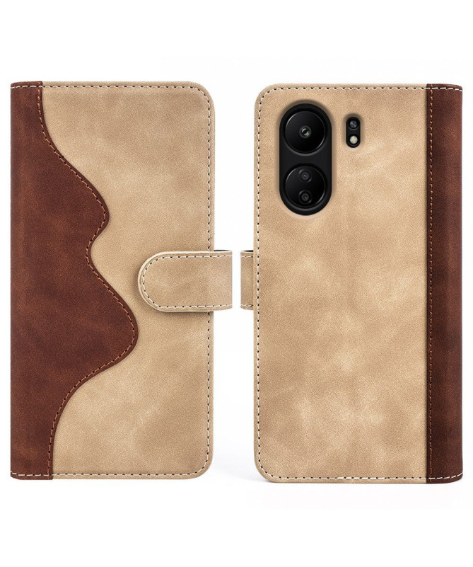 Housse Xiaomi Redmi 13C / Poco C65 Stand Folio Bicolore