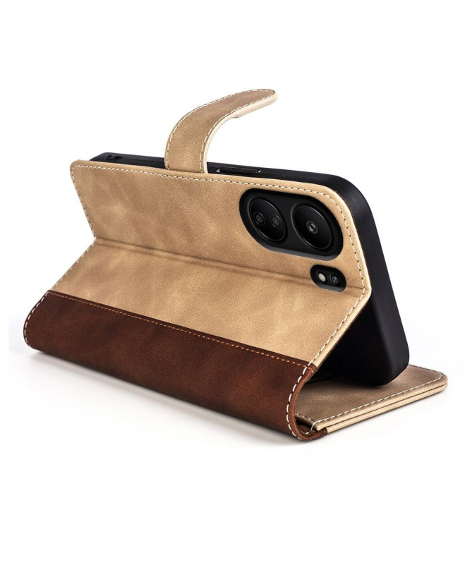 Housse Xiaomi Redmi 13C / Poco C65 Stand Folio Bicolore