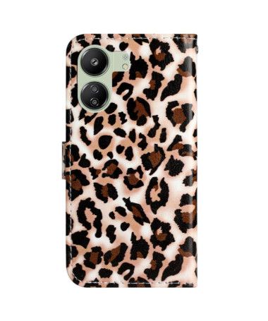 Housse Xiaomi Redmi 13C / Poco C65 Motif Leopard