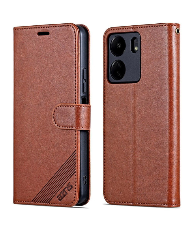 Housse Xiaomi Redmi 13C / Poco C65 AZNS simili cuir