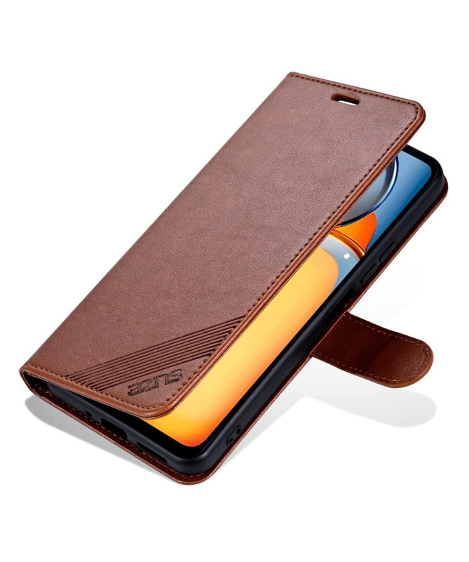Housse Xiaomi Redmi 13C / Poco C65 AZNS simili cuir