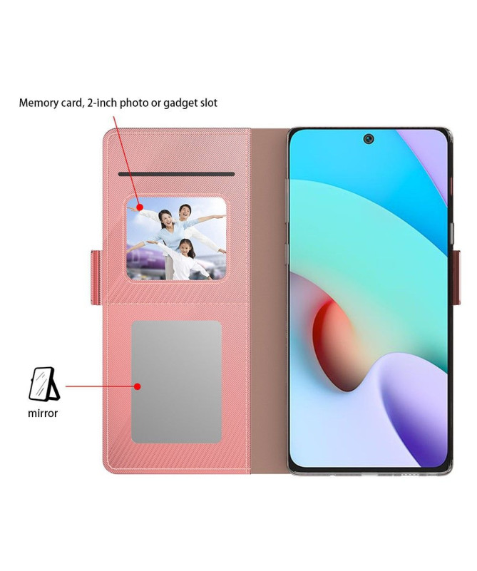 Housse Xiaomi Redmi 13C / Poco C65 premium porte cartes avec miroir