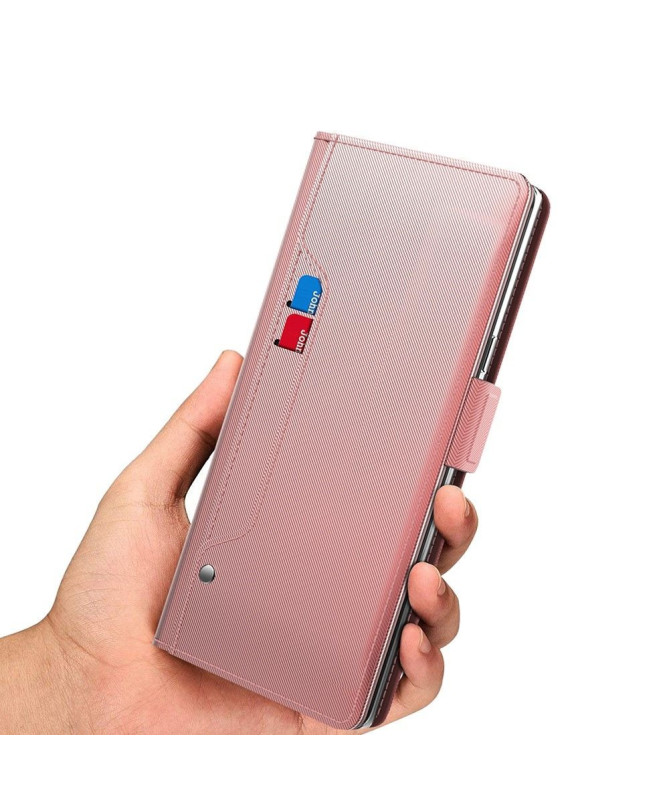 Housse Xiaomi Redmi 13C / Poco C65 premium porte cartes avec miroir