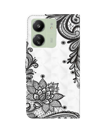 Housse Xiaomi Redmi 13C / Poco C65 Fleurs Dentelle