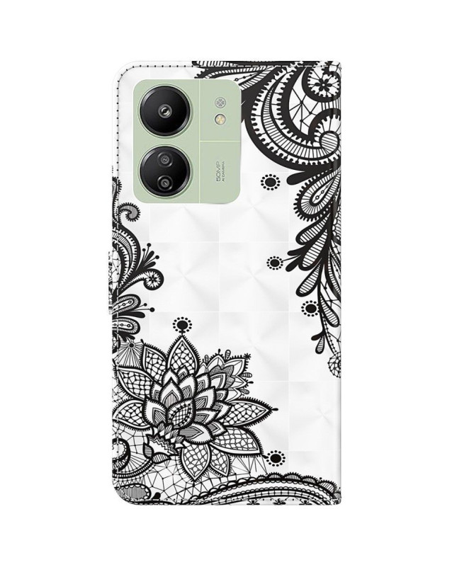 Housse Xiaomi Redmi 13C / Poco C65 Fleurs Dentelle